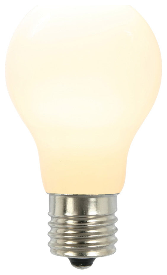 A19 LED Ceramic Bulb E26 Neck Base, White