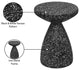Anika Iron Terrazzo End / Side Table, Black