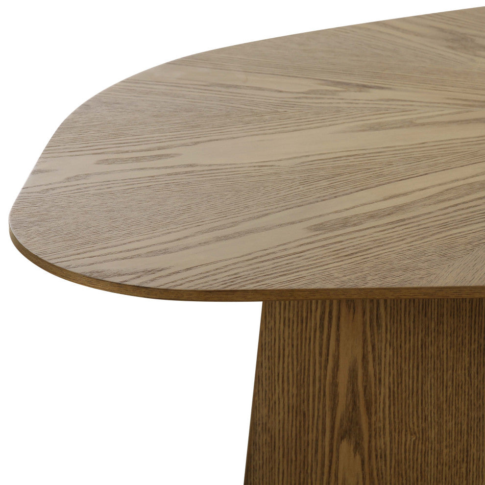 Roche Coffee Table, Brown Ash, Height: 13.7