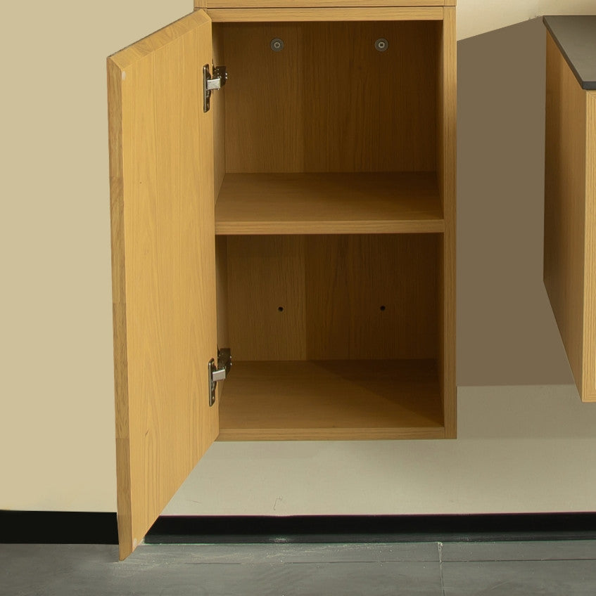 Wall-Mounted Floating Bathroom Vanity Side Cabinet, 14" X 24"
