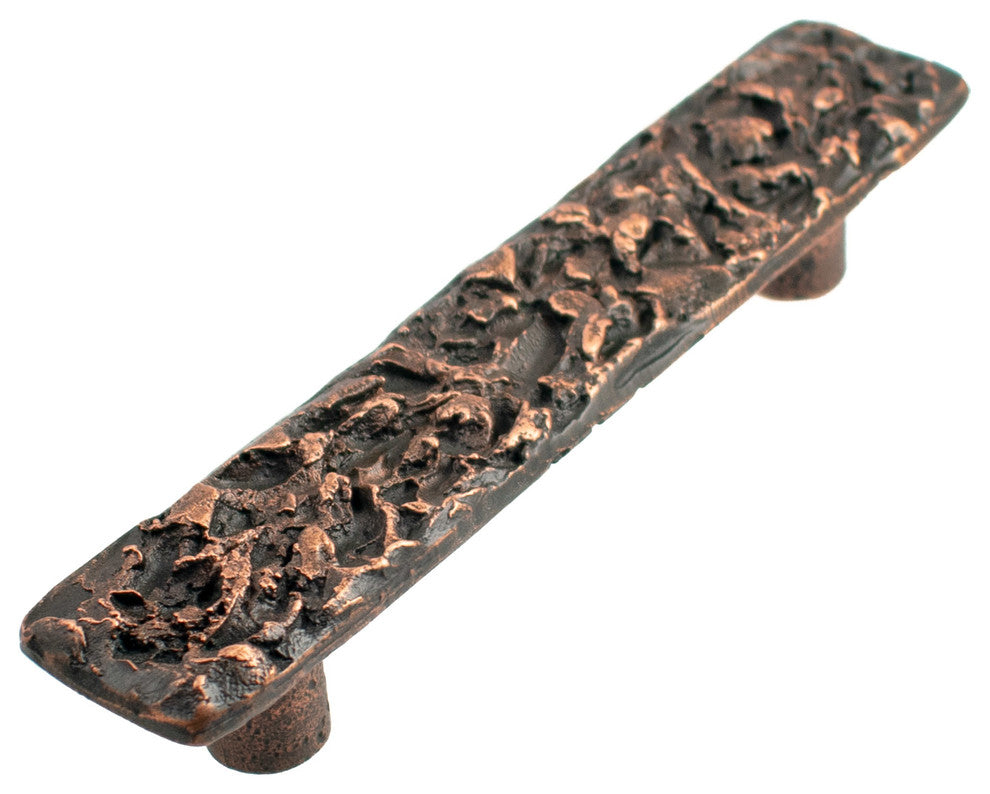 Baroque Pewter Cabinet Hardware Pull, Copper