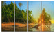 "Beautiful Thailand Tropical Beach" Landscape Wall Art Print, 4 Panels, 48"x28"