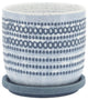 Ceramic 5" Planter With Saucer, Blue