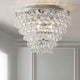 Toronto 16" Metal, Crystal LED Flush Mount, Chrome