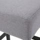 GDF Studio Coventry Fabric Backless Counter Stool, Set of 2, Light Gray
