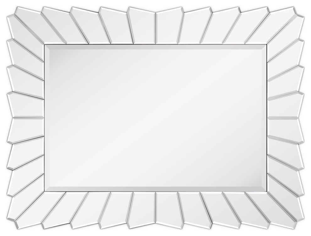 Traverse Modern Beveled Rectangular Wall Mirror, 30"x40"