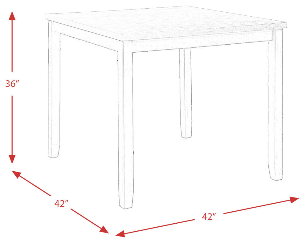Picket House Furnishings Kona Gray 5PC Counter Height Dining Set