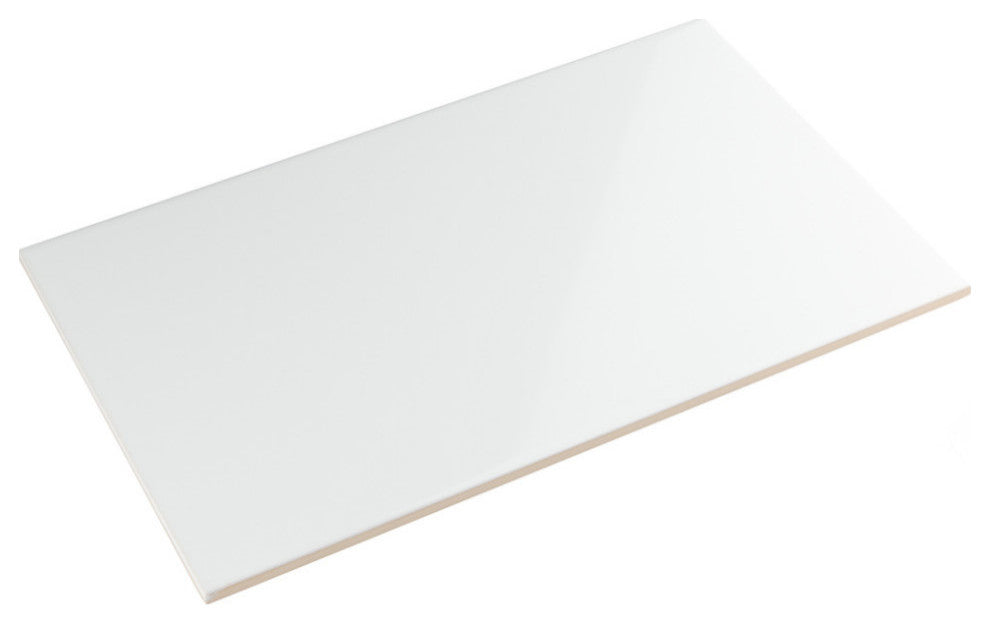More Plain Glossy White Ceramic Wall Tile