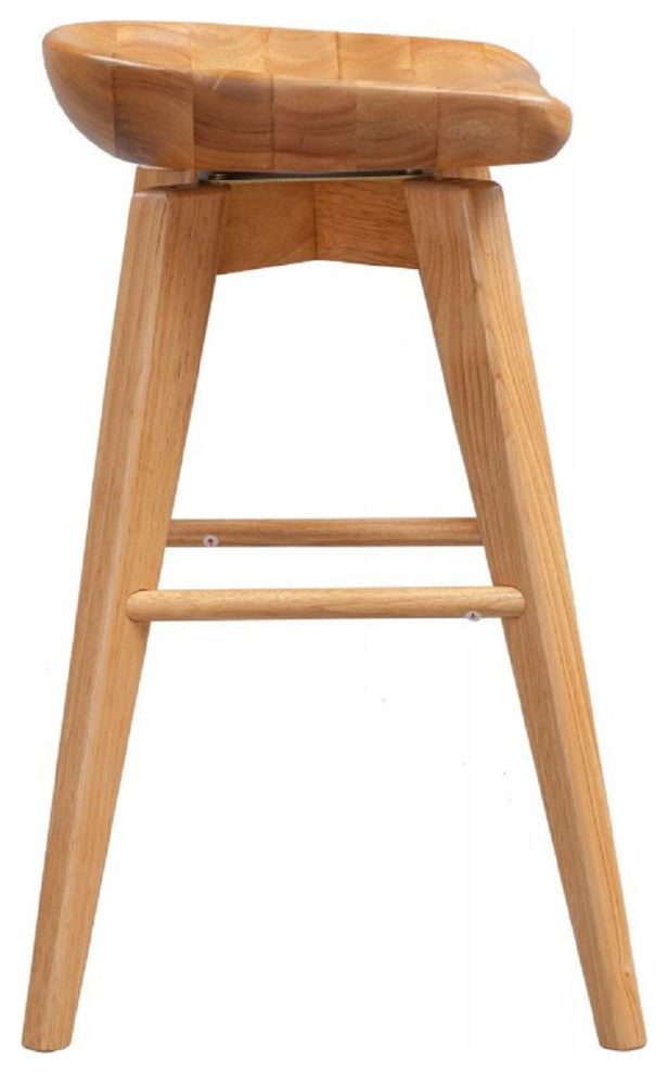 24" Bali Swivel Stool, Natural