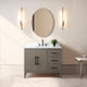 Vanity Art Bathroom Vanity With Sink, Driftwood Gray, 42", Single Sink, Matte Black