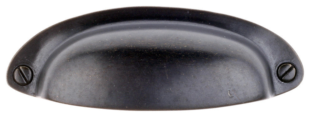 Sumner Street Home Hardware Rustic Cup Pull, Anitque Brass