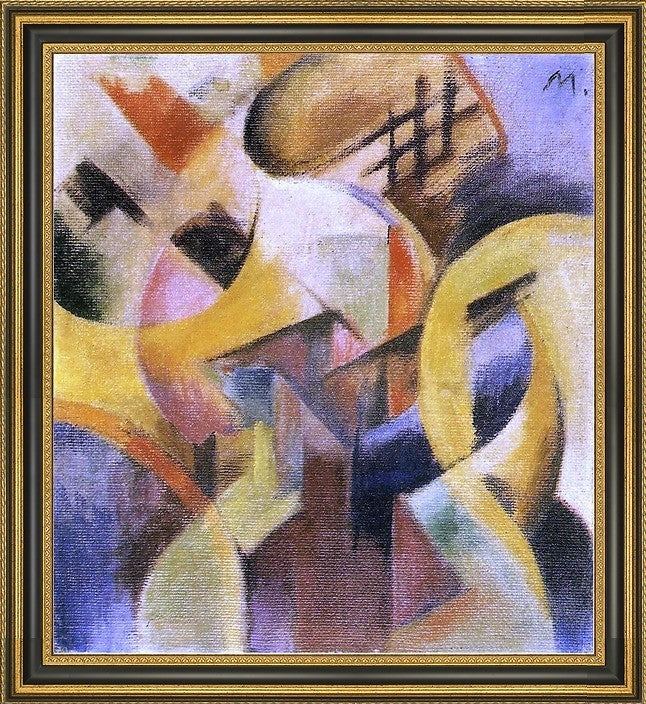 Franz Marc Small Composition I - 20" x 25" Framed Premium Canvas Print