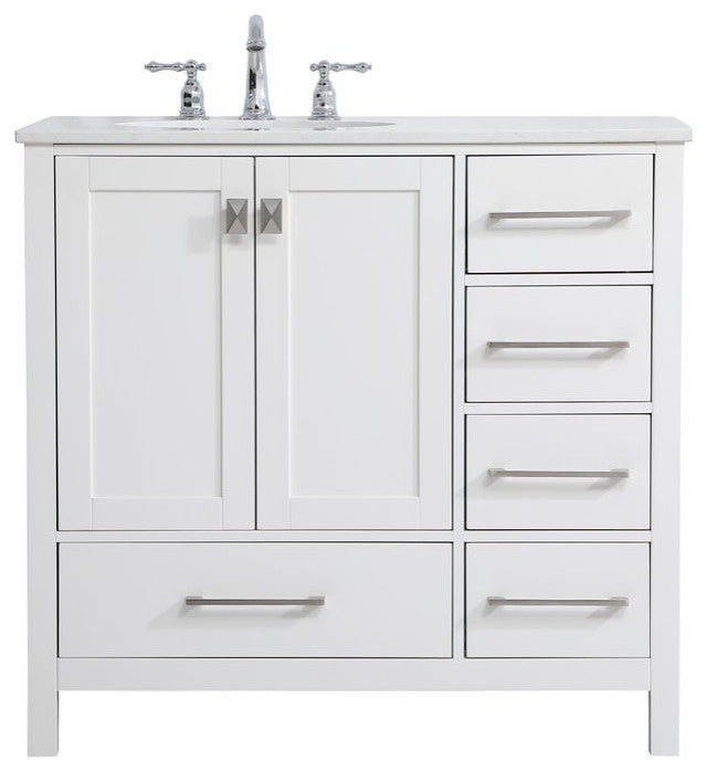 Elegant VF18836WH 36"Single Bathroom Vanity, White