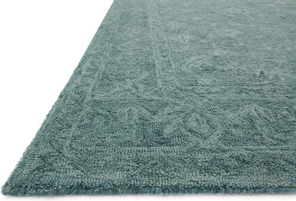 Teal Hooked Lyle Area Rug by Loloi, 3'6"x5'6"
