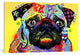 "Pug" Wrapped Canvas Art Print, 40x26x1.5