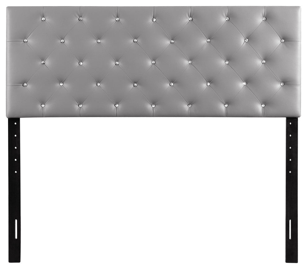Novo 2 Headboard, Light Gray, Queen