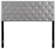 Novo 2 Headboard, Light Gray, Queen