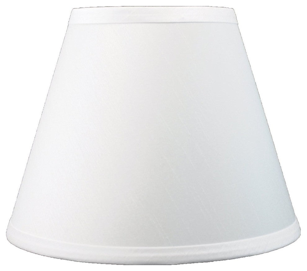 Hardback Faux Silk Coolie Lamp Shade, 5x9x7", Cream, Off-White, Single