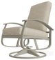 Belle Isle Cushion Outdoor Swivel Rocker, Grasscloth Dune/Storm