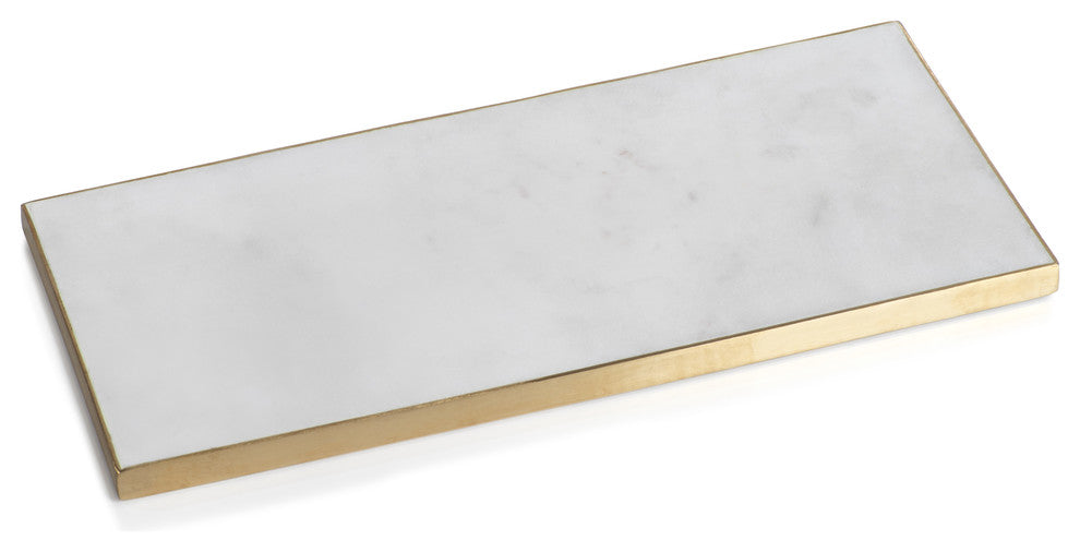 Mannara 15" Long Marble Vanity Tray