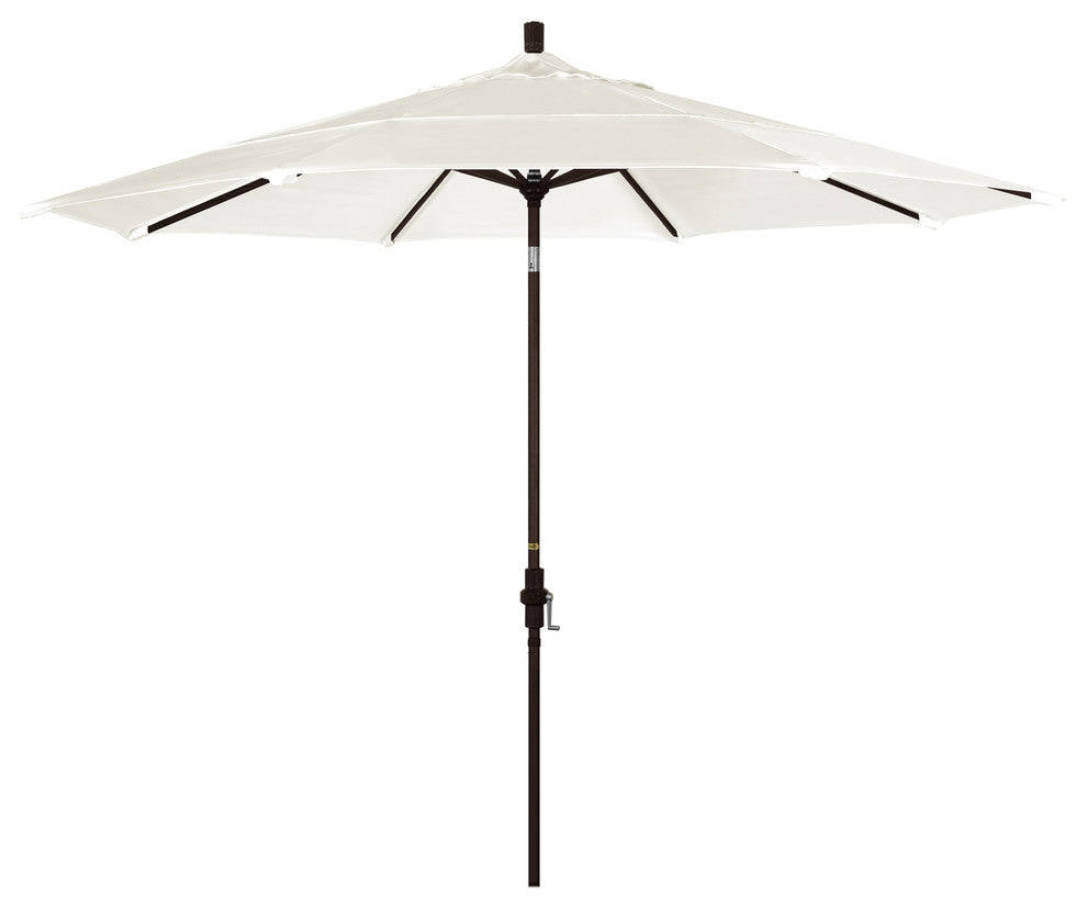 11' Aluminum Umbrella Collar Tilt Bronze, Canvas