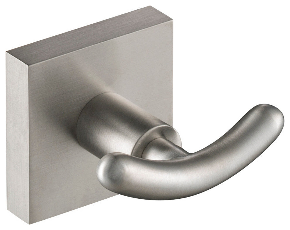 Ventus Bathroom Robe and Towel Double Hook, Nickel