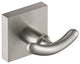 Ventus Bathroom Robe and Towel Double Hook, Nickel