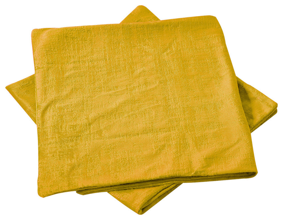 Velvet 2 Piece Lumbar Pillow Cover Set, Sulphur, 2 Piece, 14"x26"