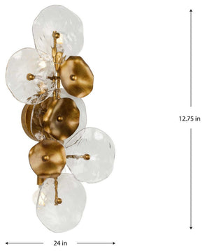 Loretta Collection 4-Light Gold Ombre Transitional Wall Sconce