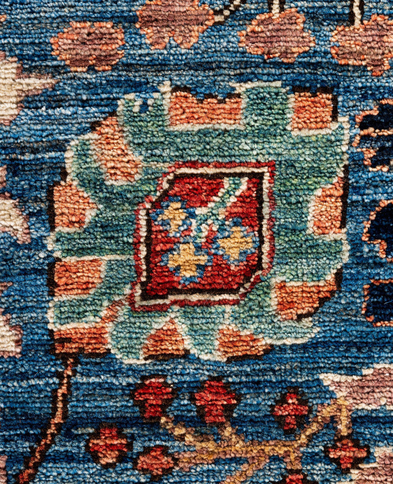 Serapi One-of-a-Kind Hand-Knotted Area Rug Light Blue, 8'1" x 9'11"
