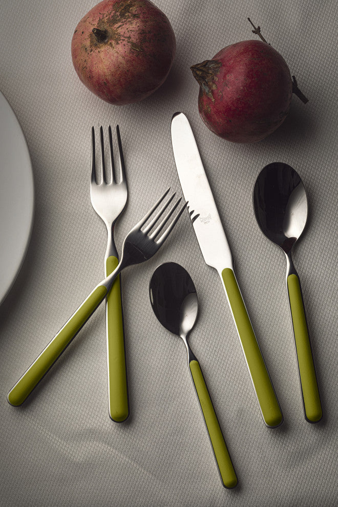 Fantasia Flatware Set, Olive-Green, 20 Pcs.