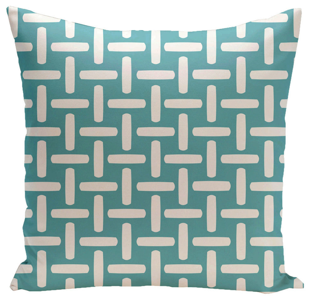 Geometric Decorative Pillow, Bahama, 16"x16"