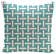 Geometric Decorative Pillow, Bahama, 16"x16"