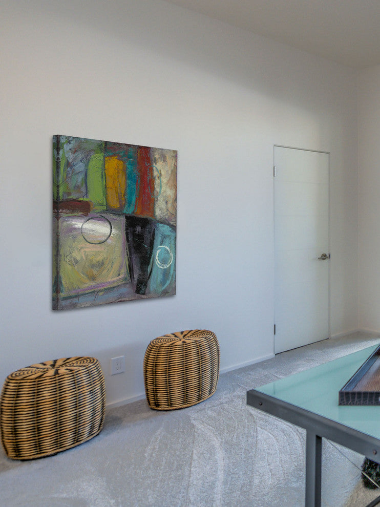 "Cool Jazz One" Painting Print on Wrapped Canvas by Julie Joy