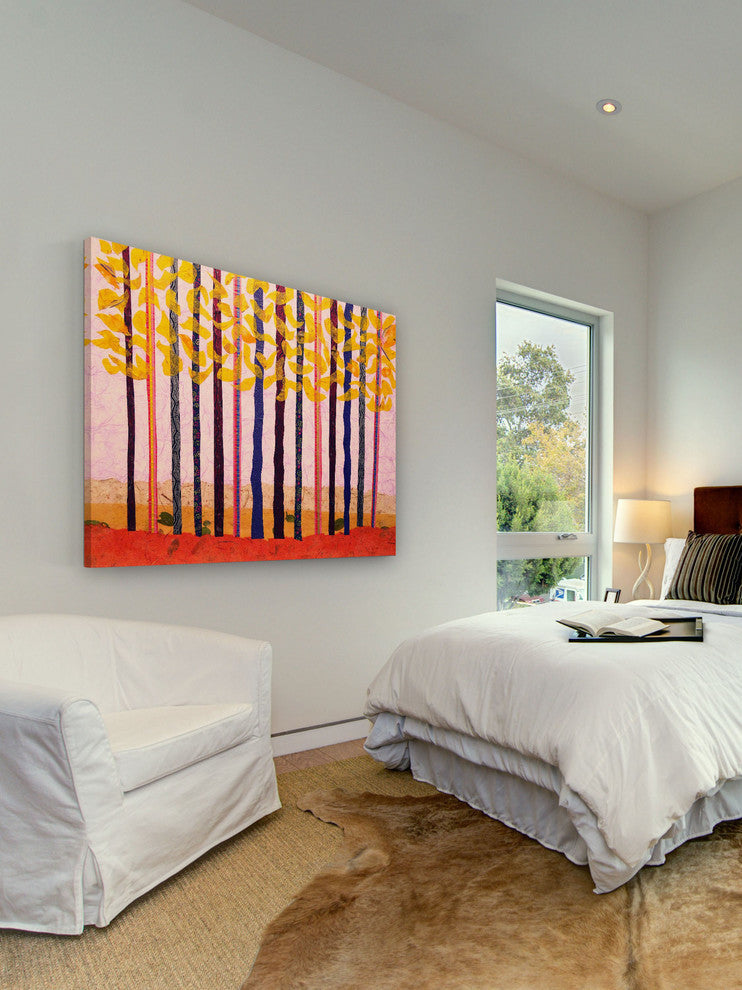 "Dusk Woods" Painting Print on Canvas by Lisa Mee