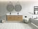 Ari Kitchen and Bath Chantal 60" Floating Bathroom Vanity Oak