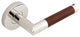 Cabernet Lever, Tubular Privacy, Polished Stainless Steel, 2-3/8" Backset