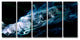 Ready2HangArt 'Glitzy Mist XXIX' by Tristan Scott, 30"x60", 5 Piece Set