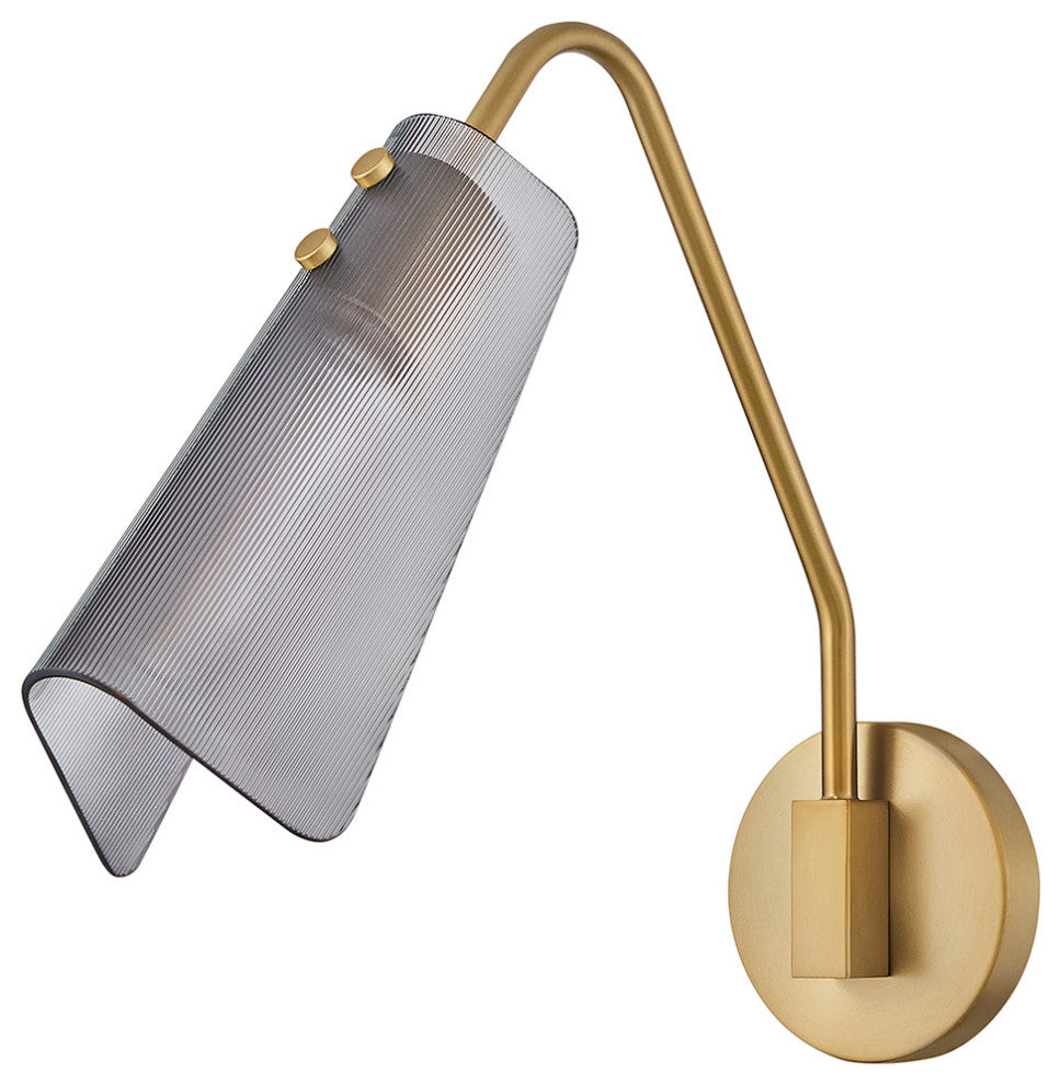 Hinkley Altman Medium Single Light Sconce, Lacquered Brass