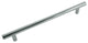 Steel T-Bar Pull - Polished Chrome - 192mm c/c - 241mm o/a