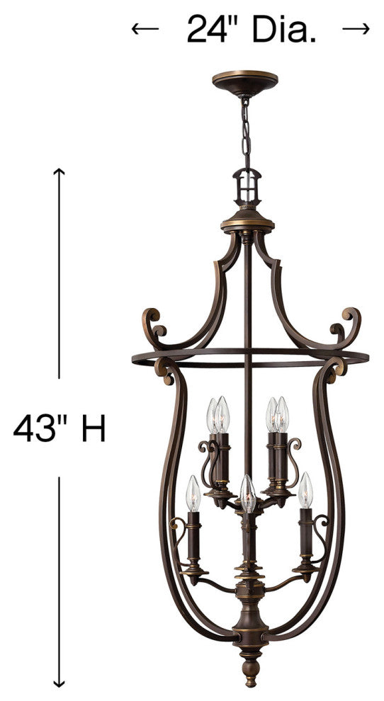 Hinkley Plymouth Medium Open Frame Two Tier, Olde Bronze