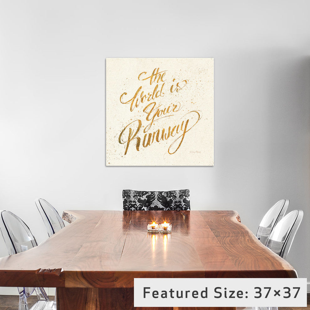 "Shoe Fetish Quotes IV Light" by All That Glitters, 37x37x1.5