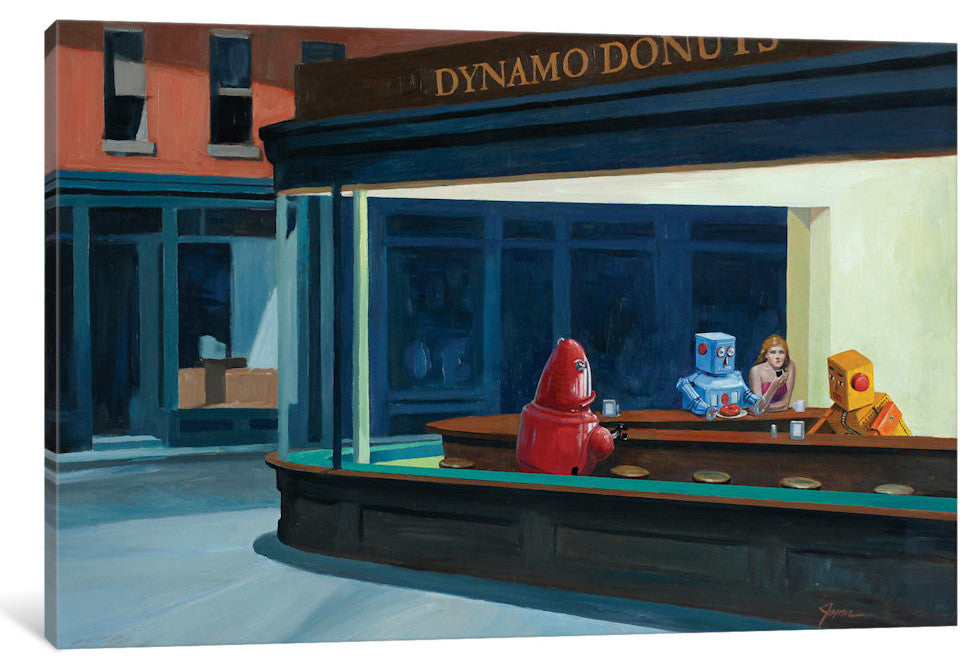"Robo Hawks" by Eric Joyner, 26x18x1.5