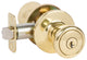Keyed Entry Knob Set, Bright Brass