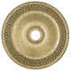 Wingate Ceiling Medallion, White, Hand Applied Winter Gold