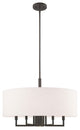 Meridian 5 + 1 Light Pendant Chandelier, English Bronze