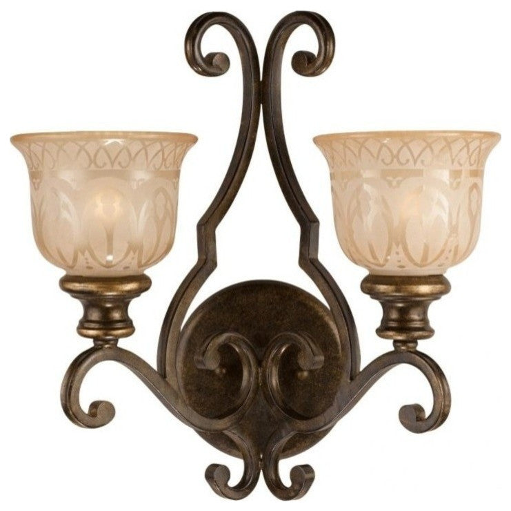 Norwalk 2 Light Bronze Umber Sconce