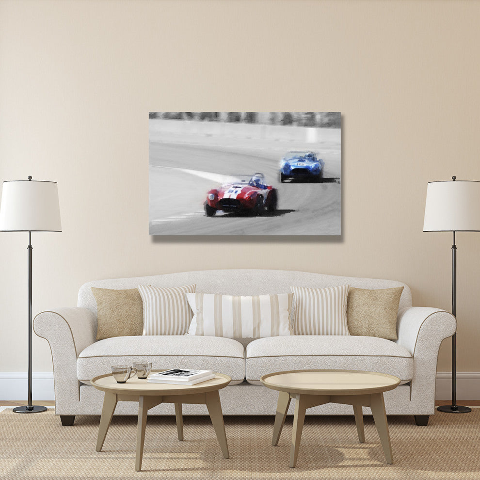 "AC Cobra Racing Monterey Watercolor" Fine Art Print