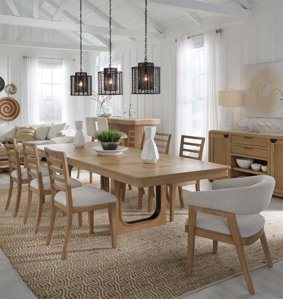 Parker House Escape Dining 84 In. Rectangular Extendable Table With 8 Chairs