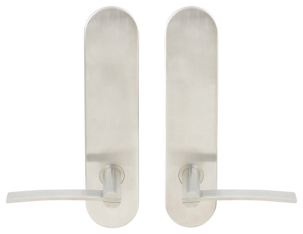 Horizon Lever, Tubular Privacy, Satin Stainless Steel, 2-3/4" Backset